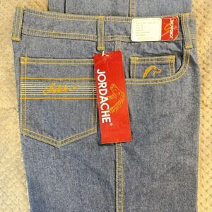 Vintage Jordache Jeans Mens 31 Blue Denim Deadstock 80s Horse Logo 2446-00 NWT